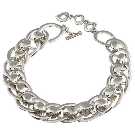 ysl sterling chocker chain